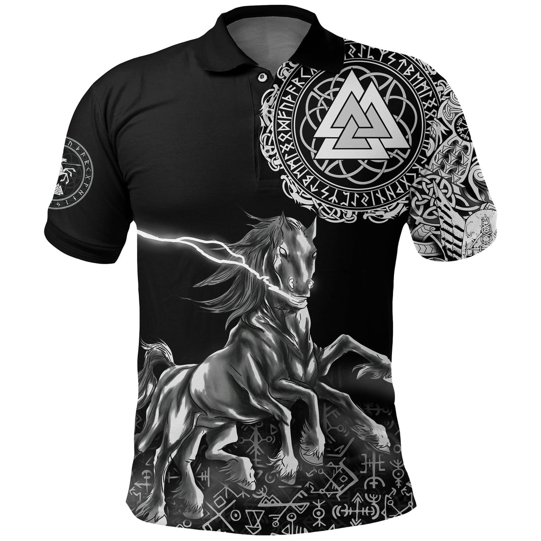 Viking Polo Shirt Sleipnir Odin RLT12