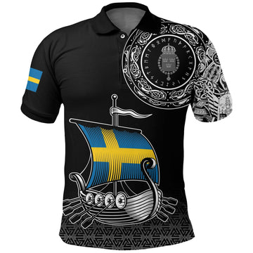 Viking Polo Shirt Swedish Drakkar RLT12