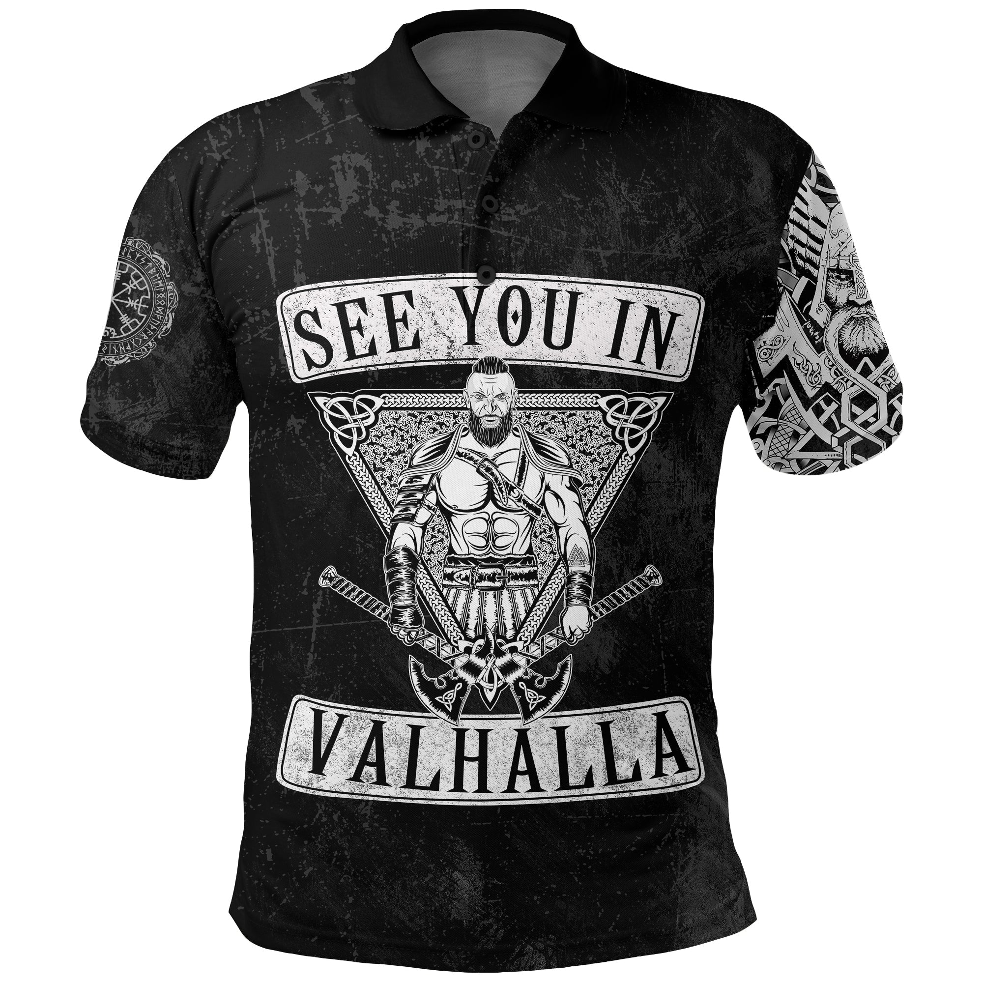 Viking Polo Shirt See You In Valhalla RLT12