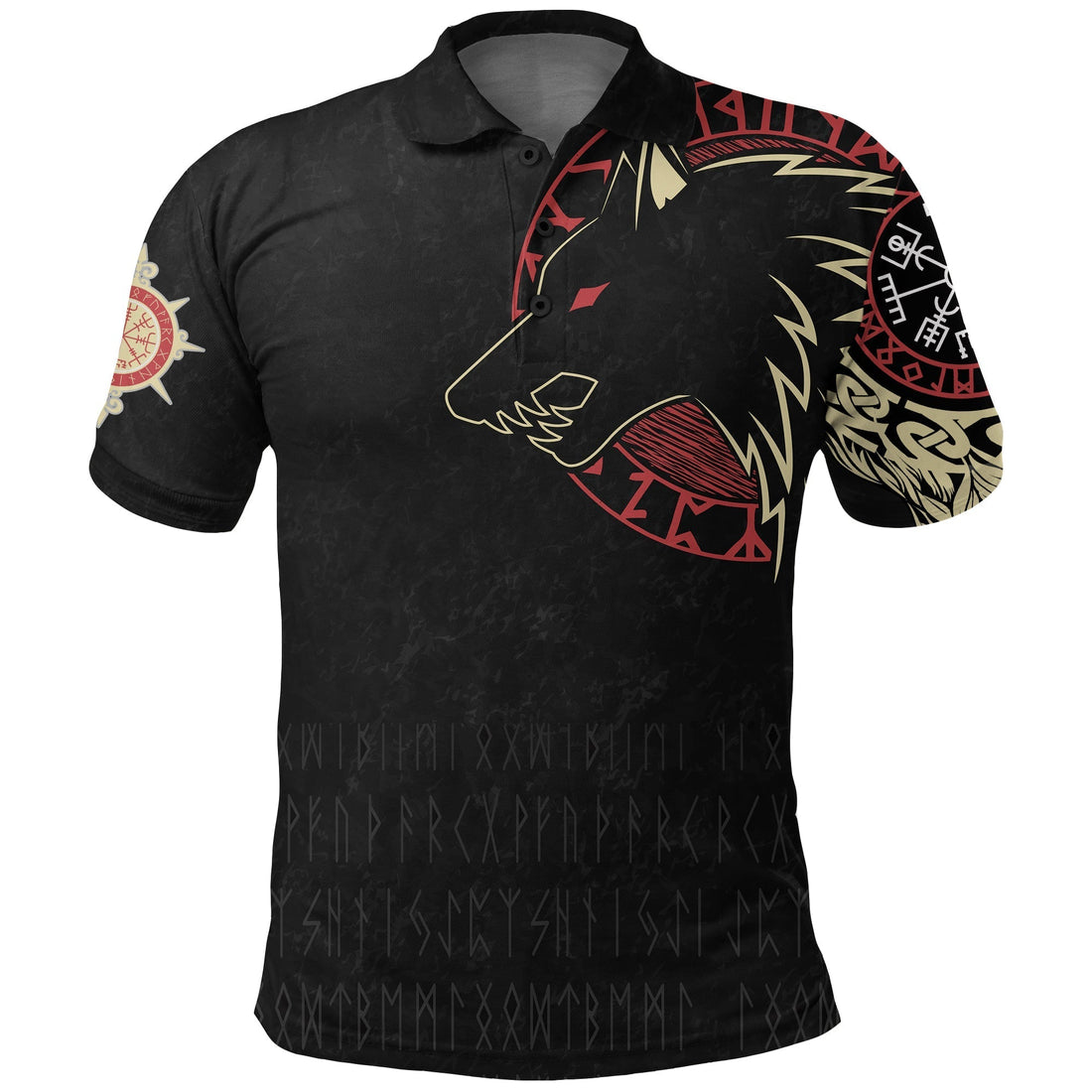 Viking Polo Shirt Norse Wolf RLT12
