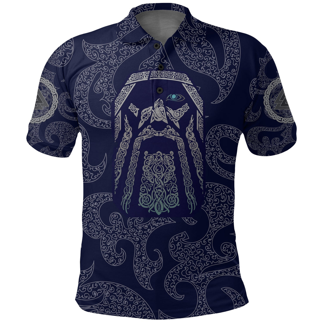 Viking Polo Shirt Odin God Tattoo RLT12