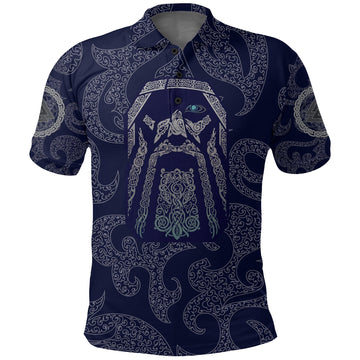 Viking Polo Shirt Odin God Tattoo RLT12