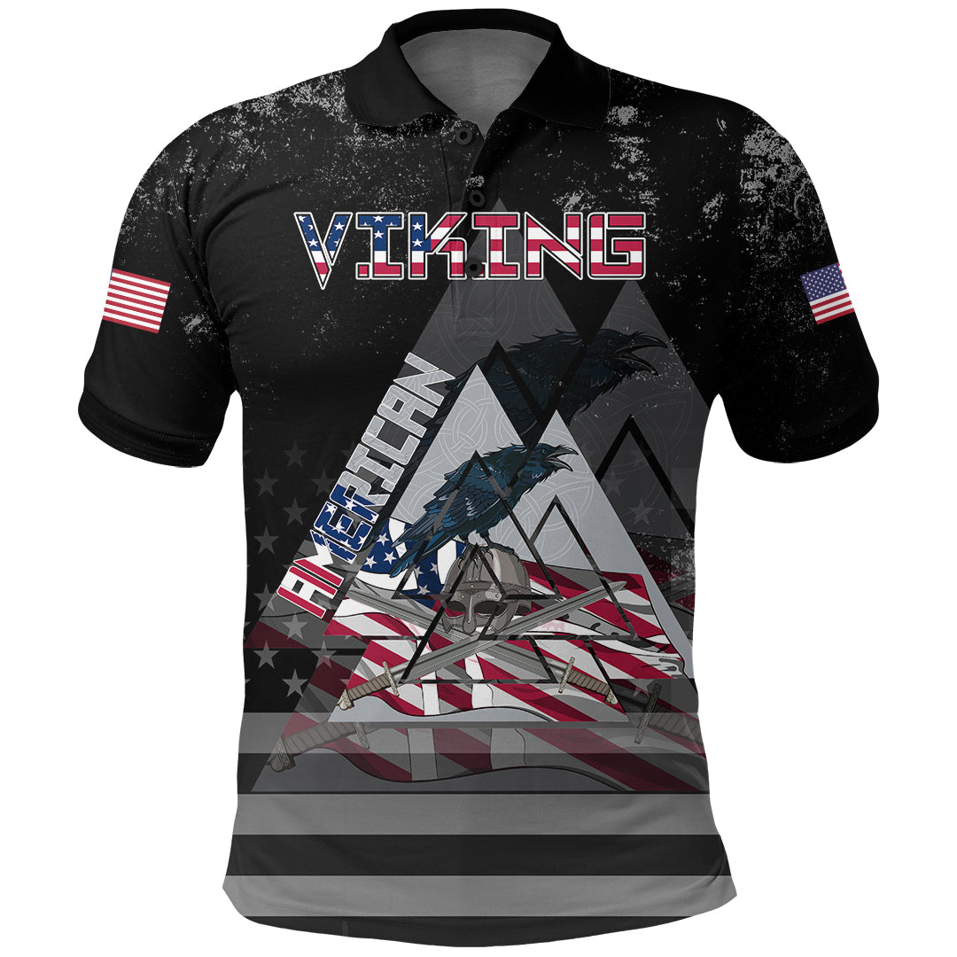 Viking American Viking See You In Valhalla Polo Shirt RLT12