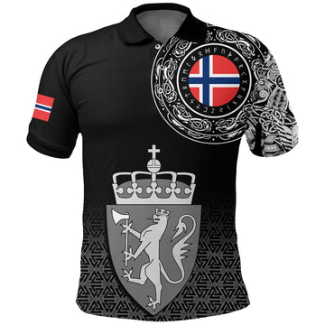 Viking Polo Shirt Norway Coat Of Arms RLT12