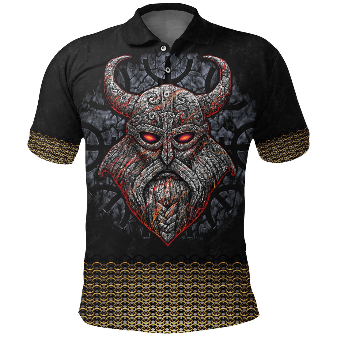 Viking Polo Shirt Armor Odin RLT12