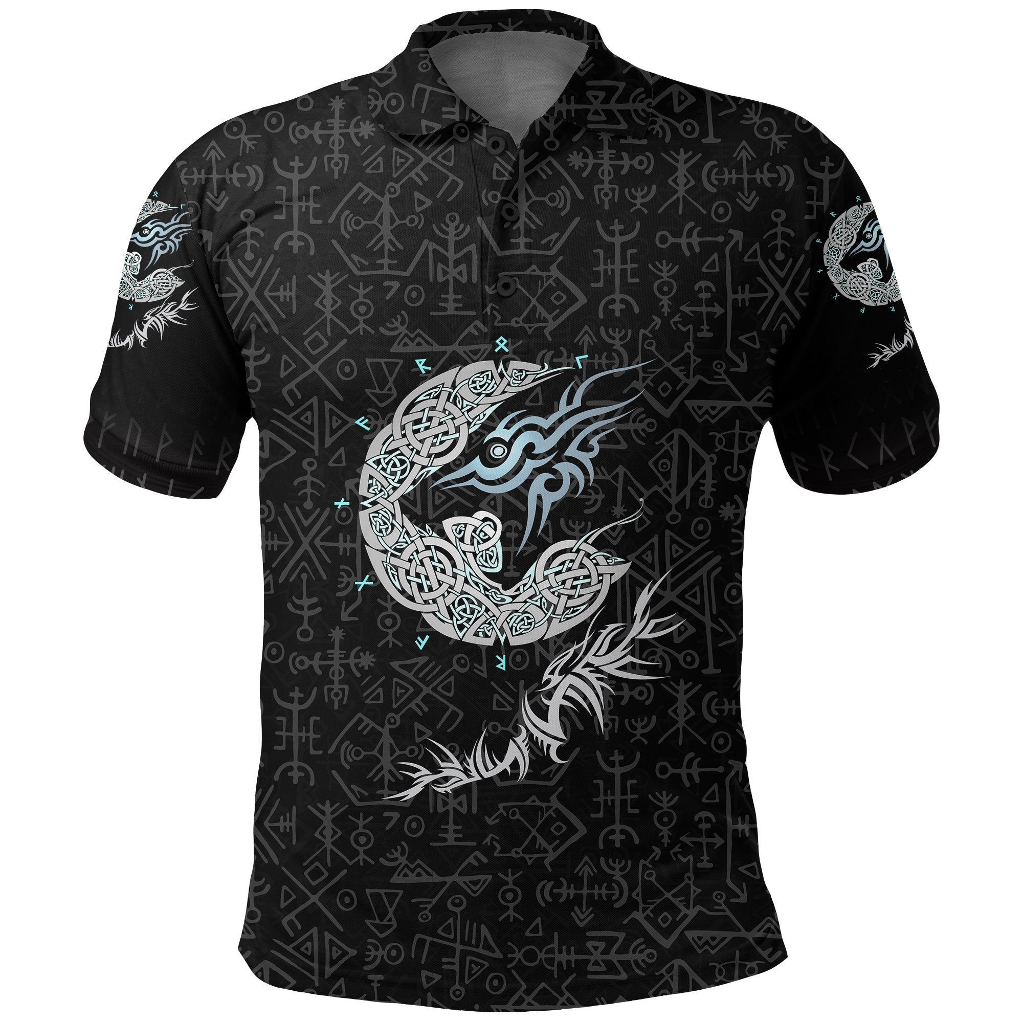 Viking Fenrir Wolf Polo Shirt RLT12