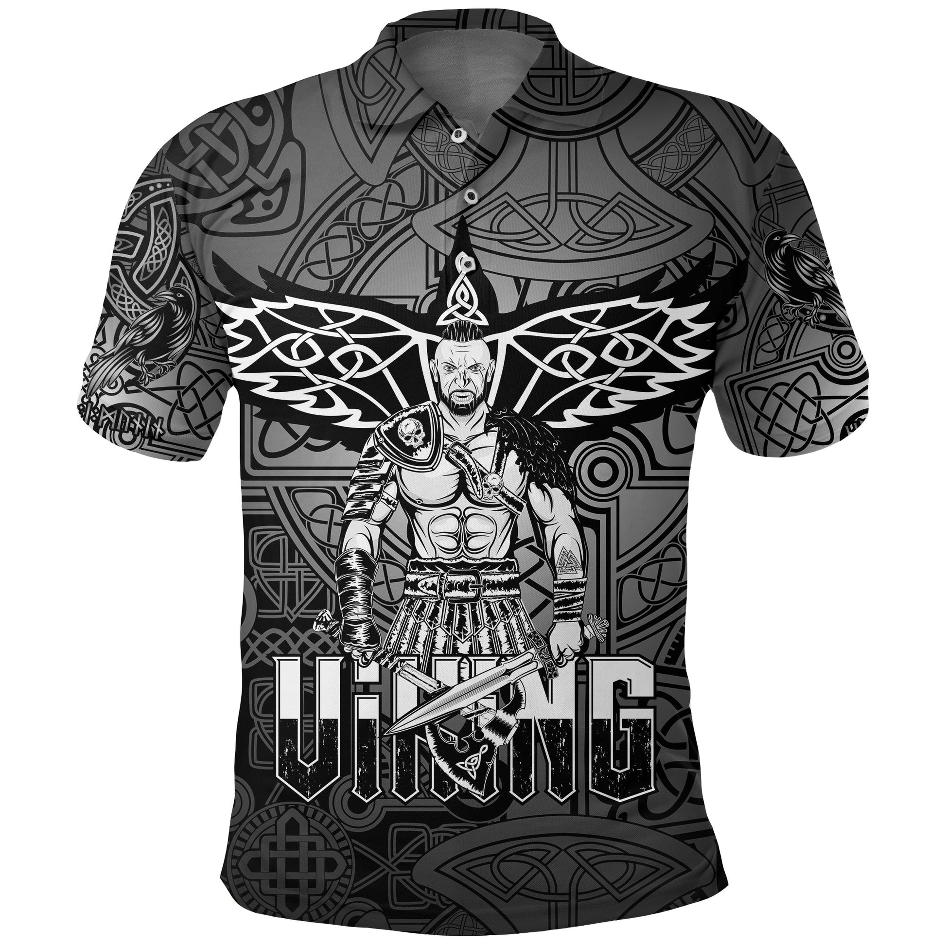 Viking Polo Shirt Celtic Warrior RLT12