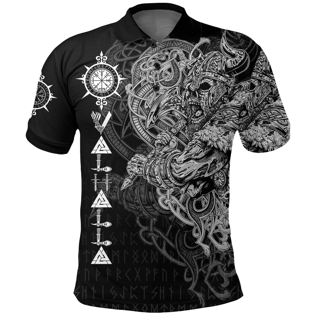Viking Viking Warrior Valhalla Polo Shirt Style Vegvisir RLT12