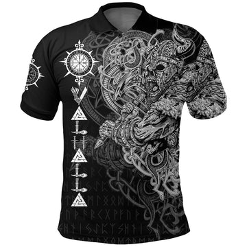 Viking Viking Warrior Valhalla Polo Shirt Style Vegvisir RLT12