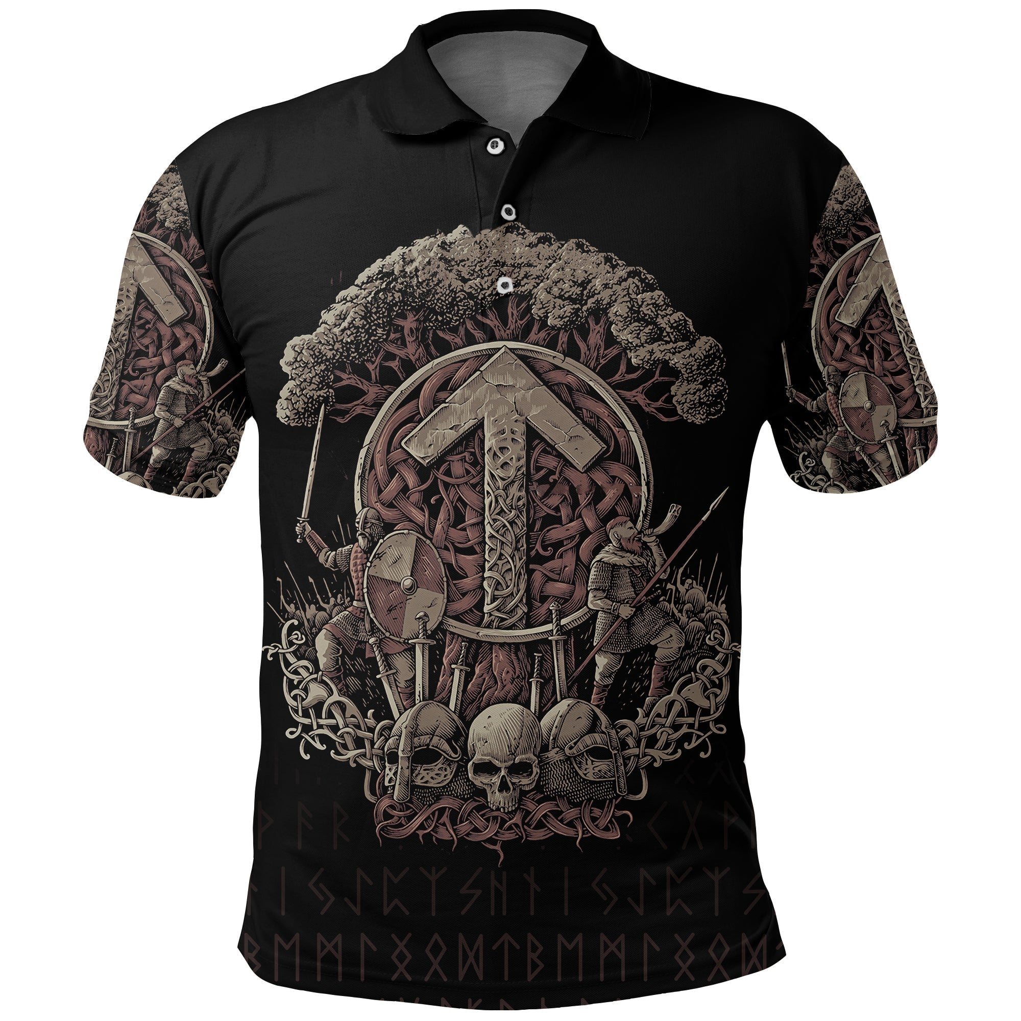 Viking Polo Shirt Teiwaz Rune RLT12