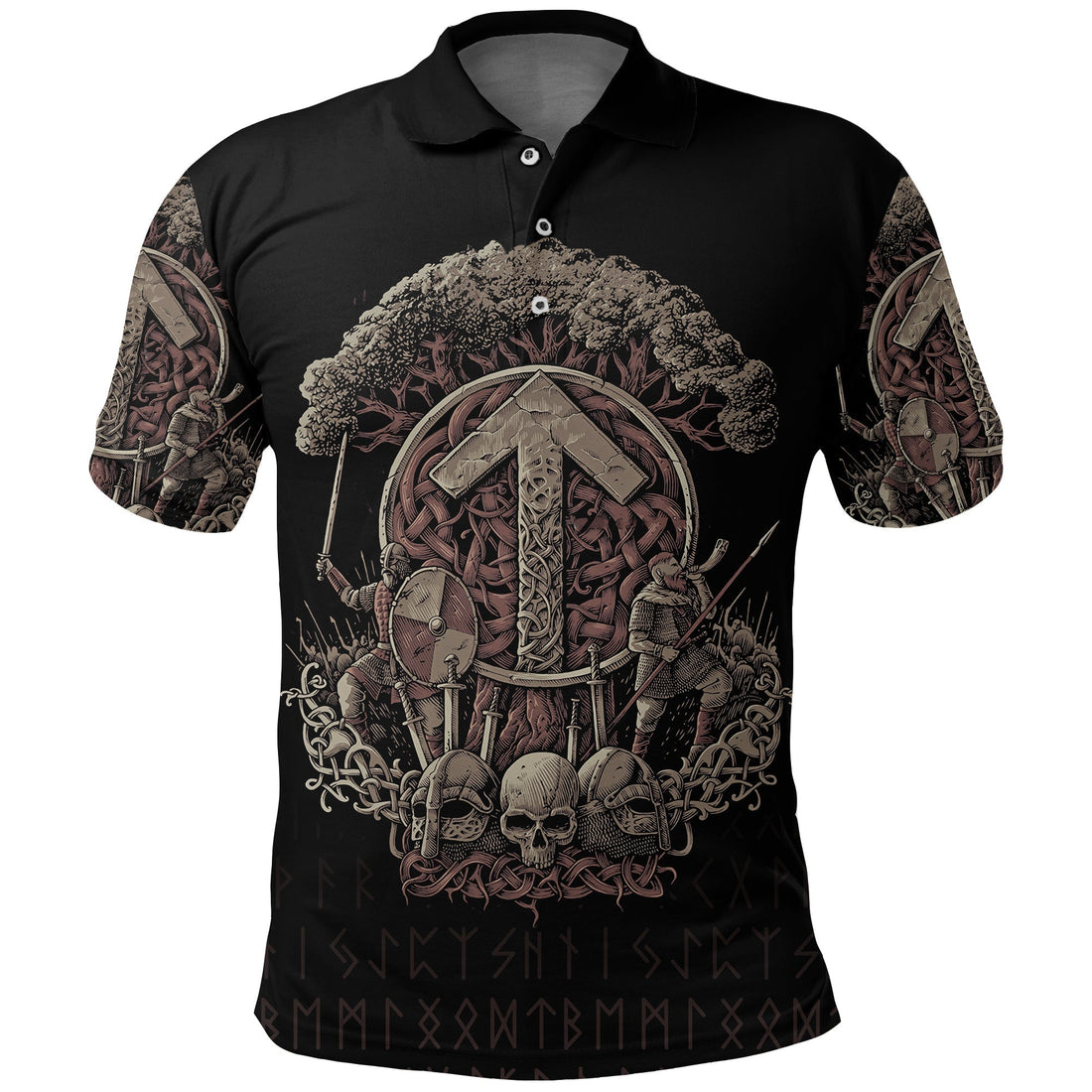 Viking Polo Shirt Teiwaz Rune RLT12