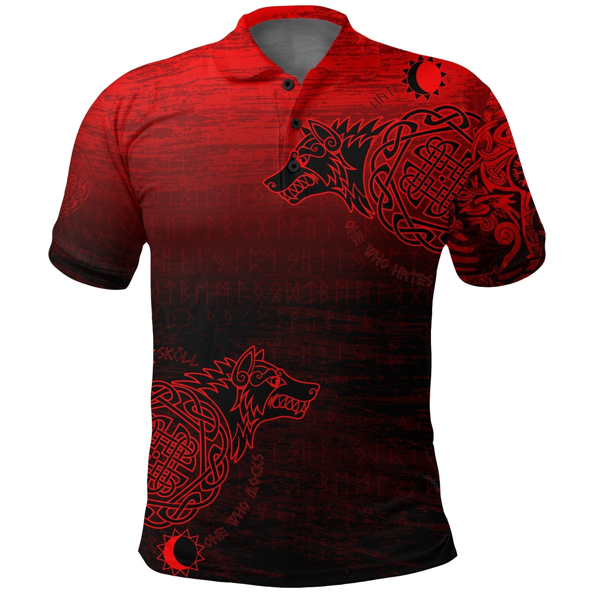Viking Polo Shirt, Skoll and Hati RLT12