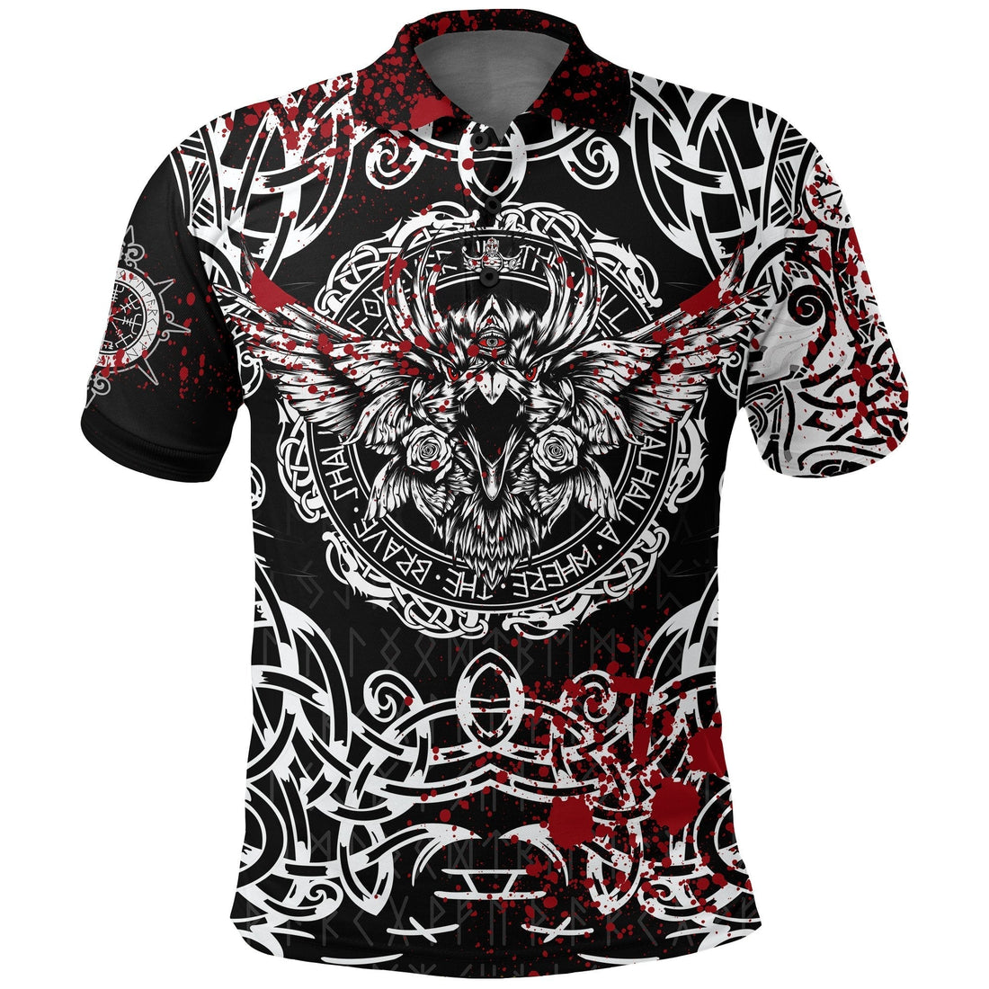 Viking Polo Shirt, Raven Blood RLT12