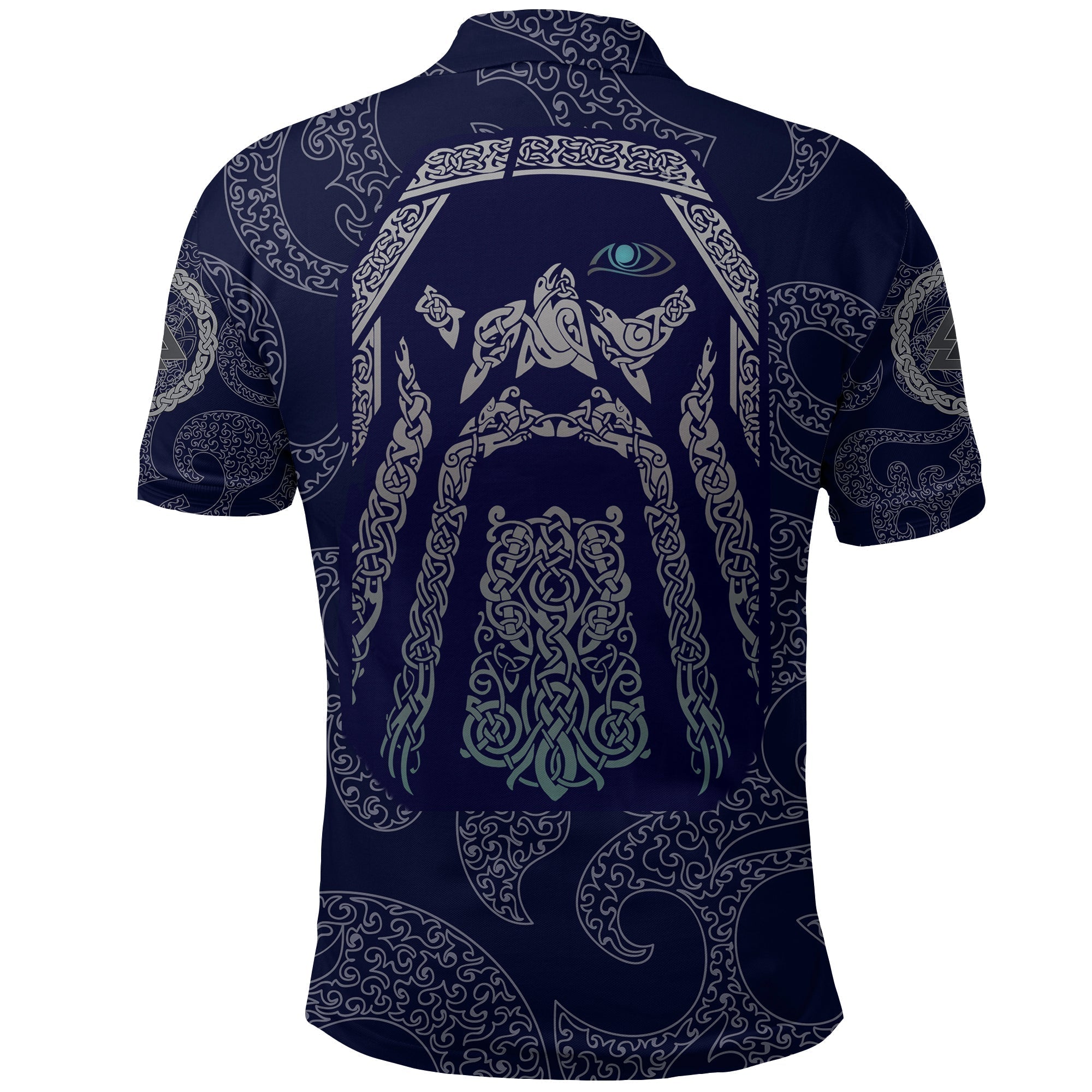 Viking Polo Shirt Odin God Tattoo RLT12