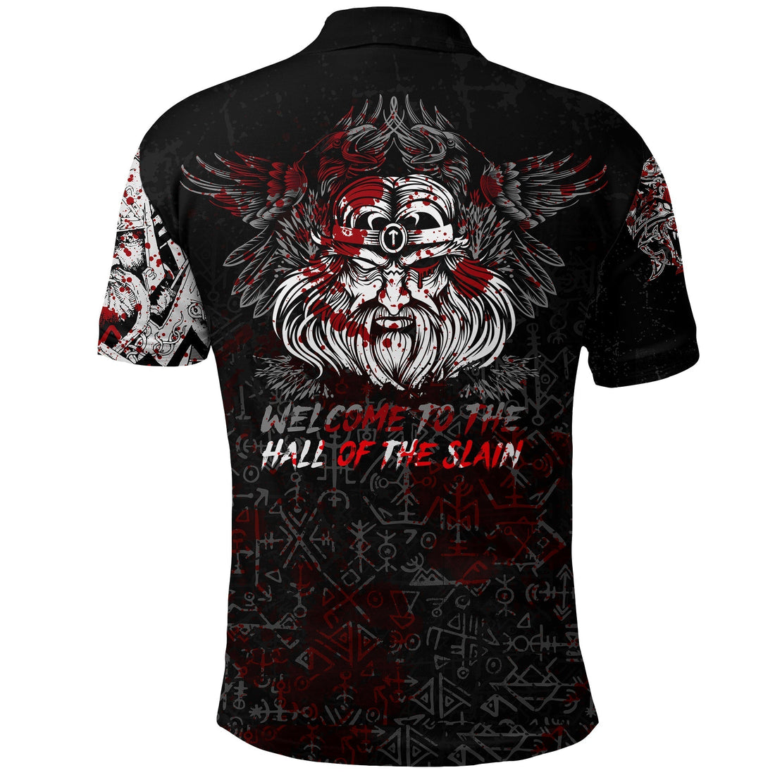 Viking Odin Viking Polo Shirt Blood RLT12