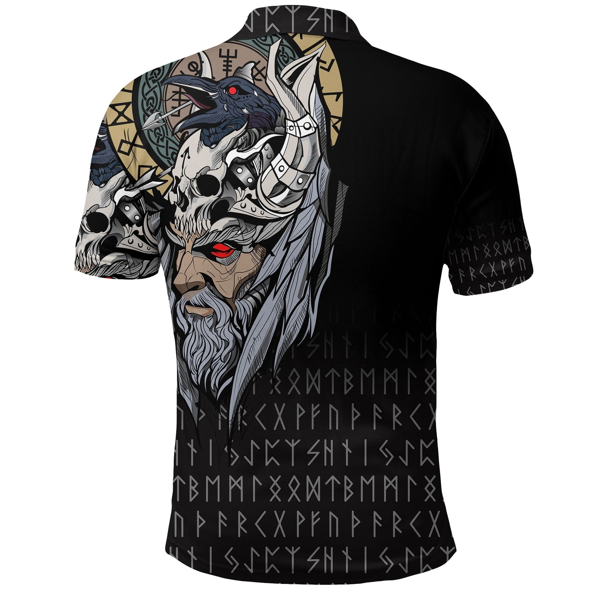 Viking Polo Shirt Viking Odin Raven RLT12