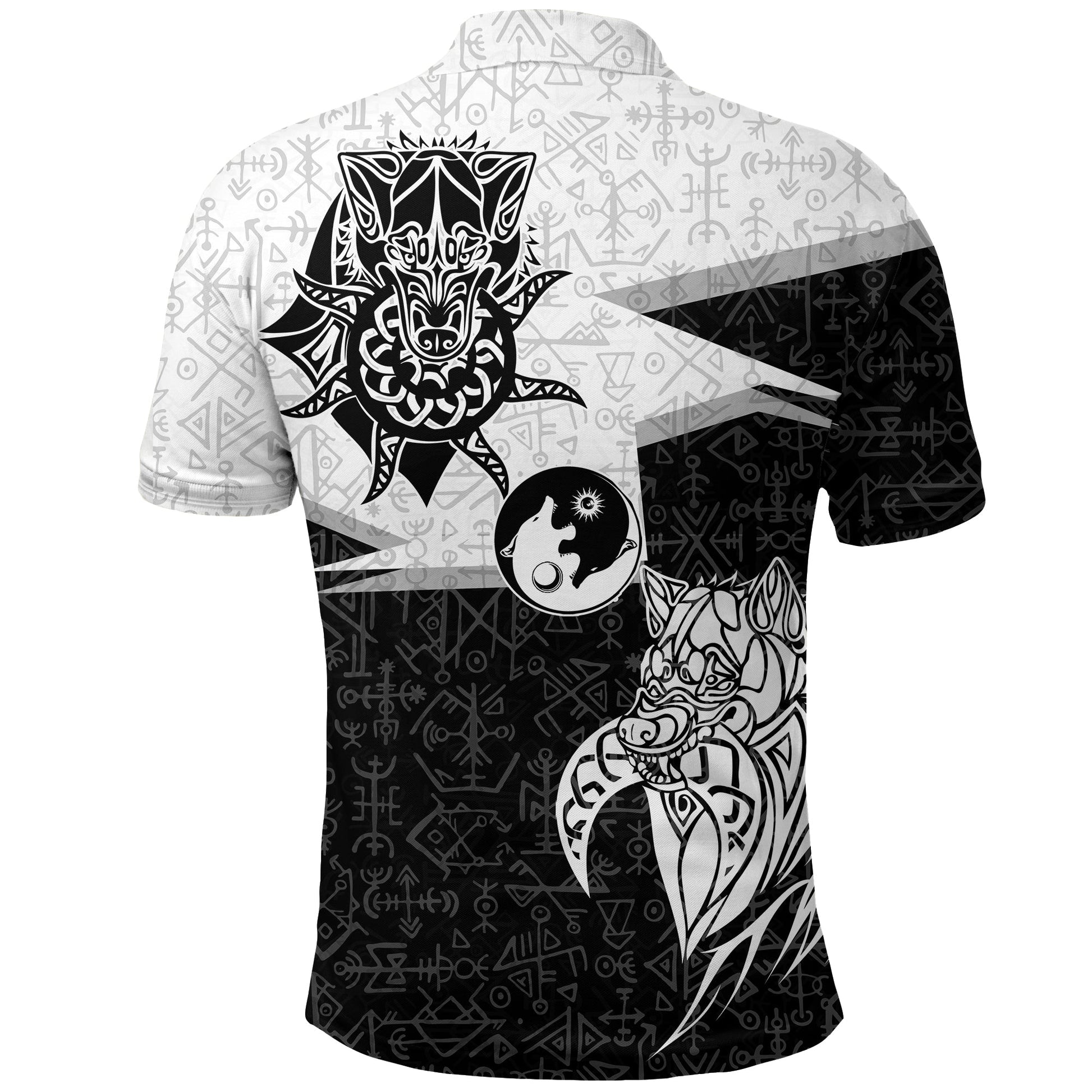 Viking Polo Shirt Skoll and Hati New Style RLT12