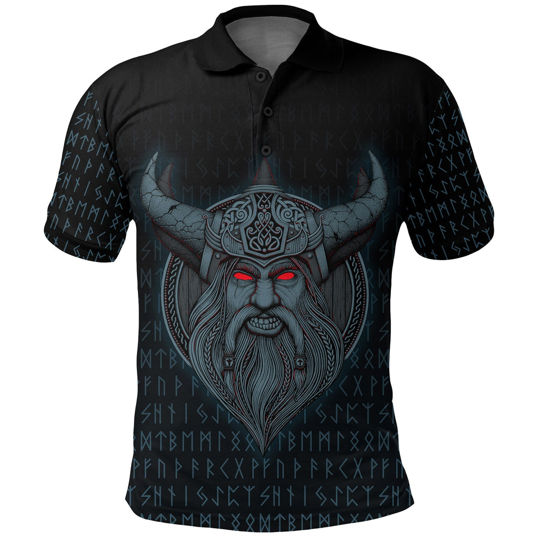 Viking Polo Shirt Odin Angry RLT12