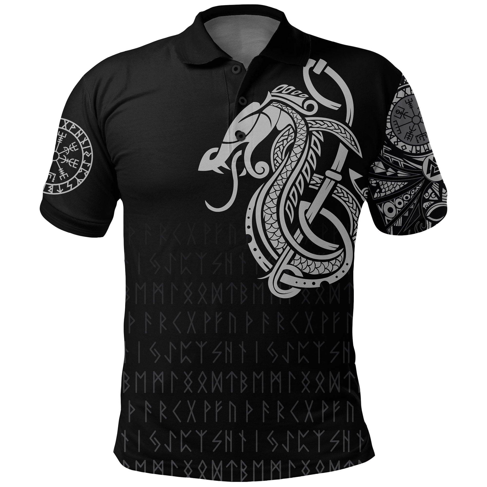 Viking Polo Shirt Dragon RLT12