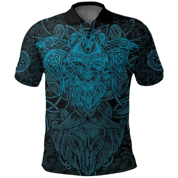 Viking Polo Shirt Odin With Raven RLT12