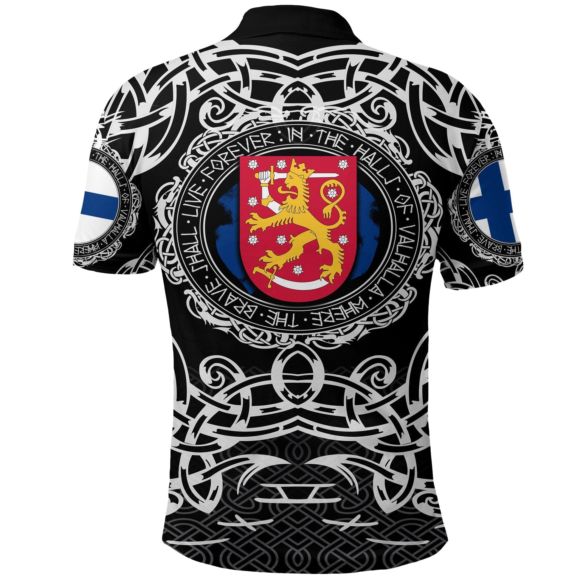 Viking Polo Shirt Finland Viking Pattern RLT12