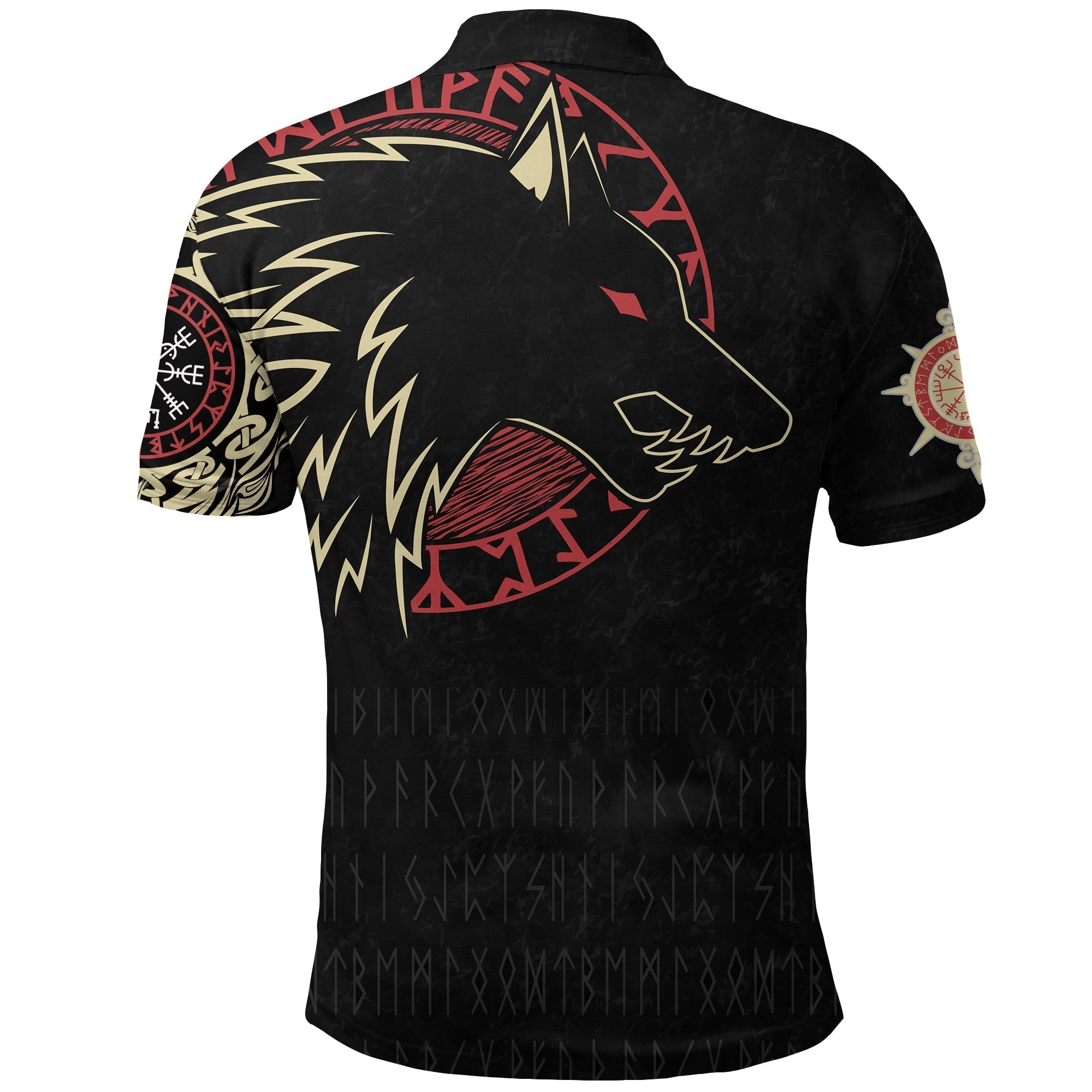 Viking Polo Shirt Norse Wolf RLT12