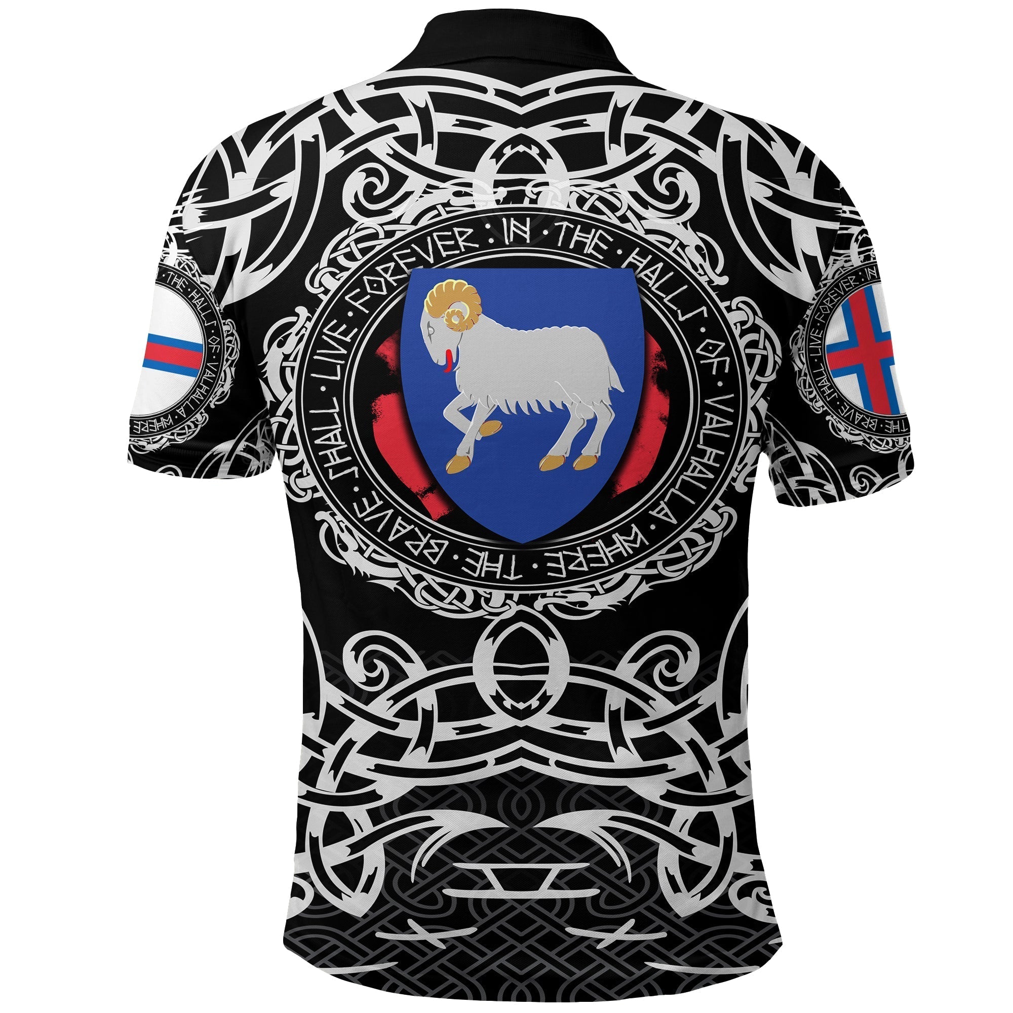Viking Polo Shirt Faroe Islands Viking Pattern RLT12