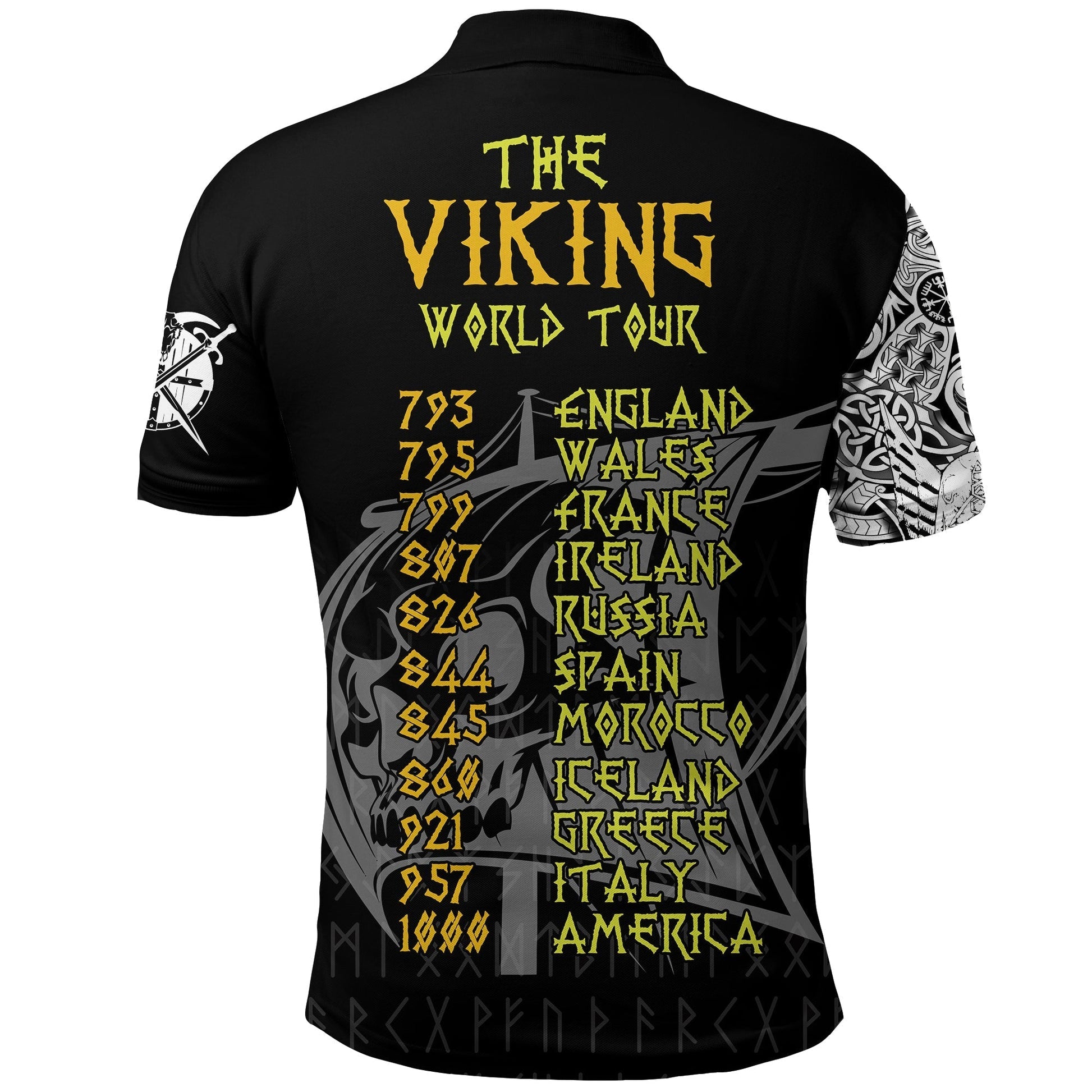Viking Polo Shirt The Viking World Tour RLT12