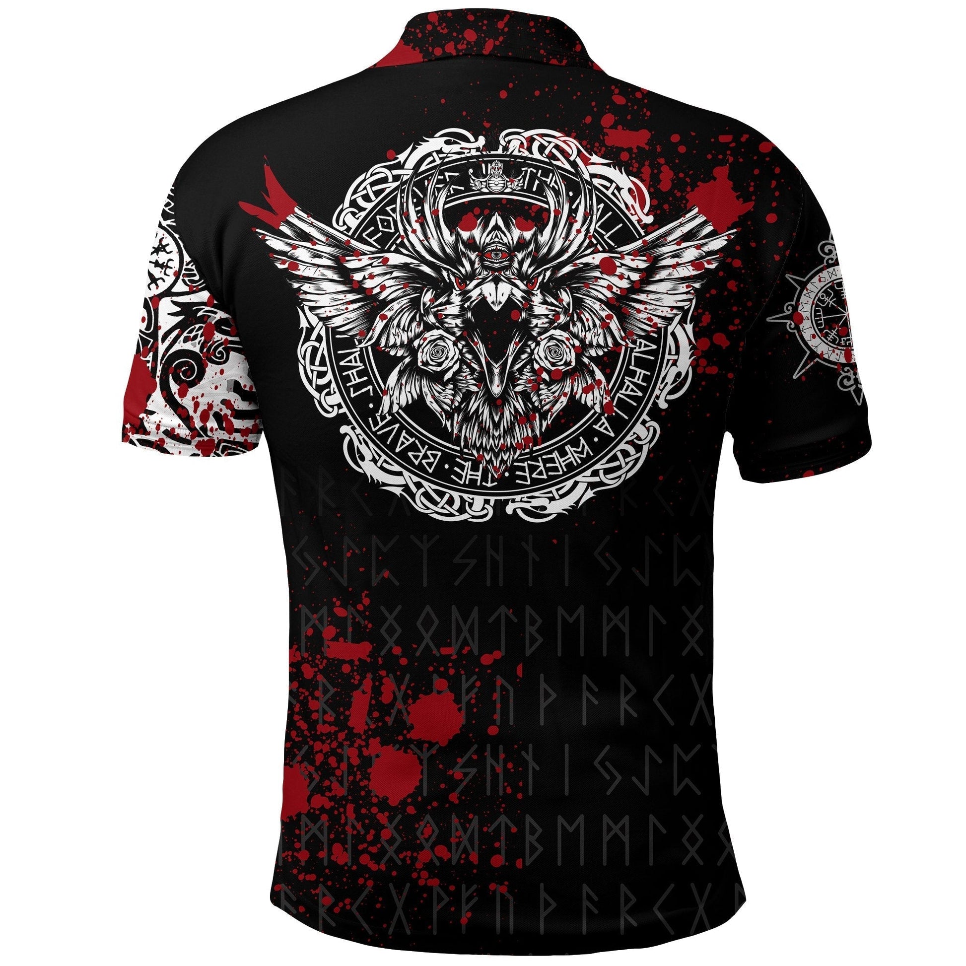 Viking Polo Shirt, Raven Blood RLT12