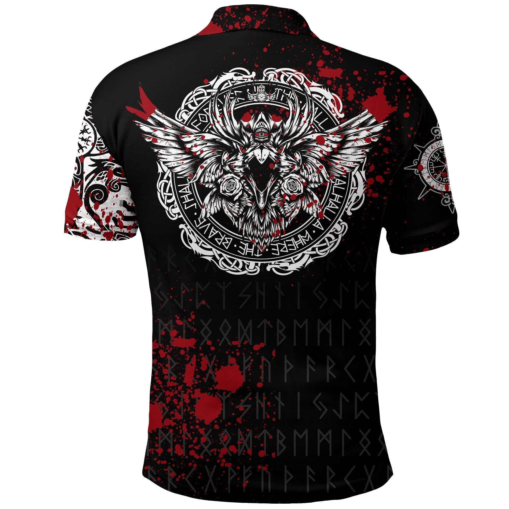 Viking Polo Shirt, Raven Blood RLT12
