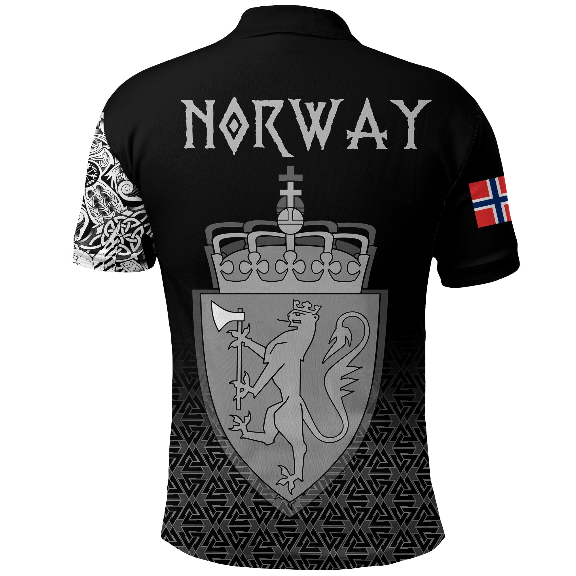 Viking Polo Shirt Norway Coat Of Arms RLT12