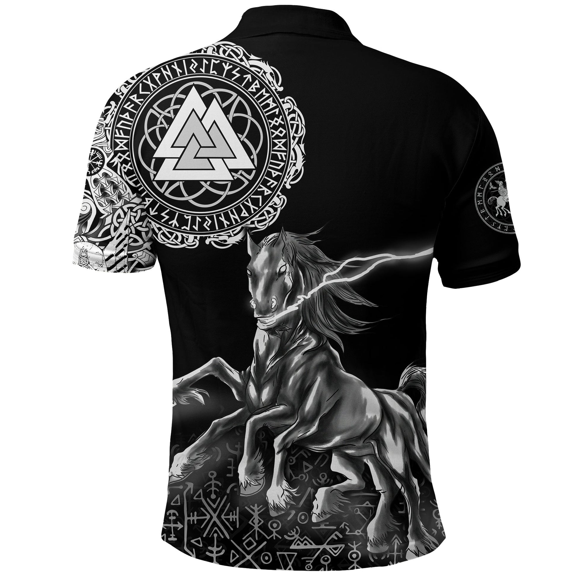 Viking Polo Shirt Sleipnir Odin RLT12