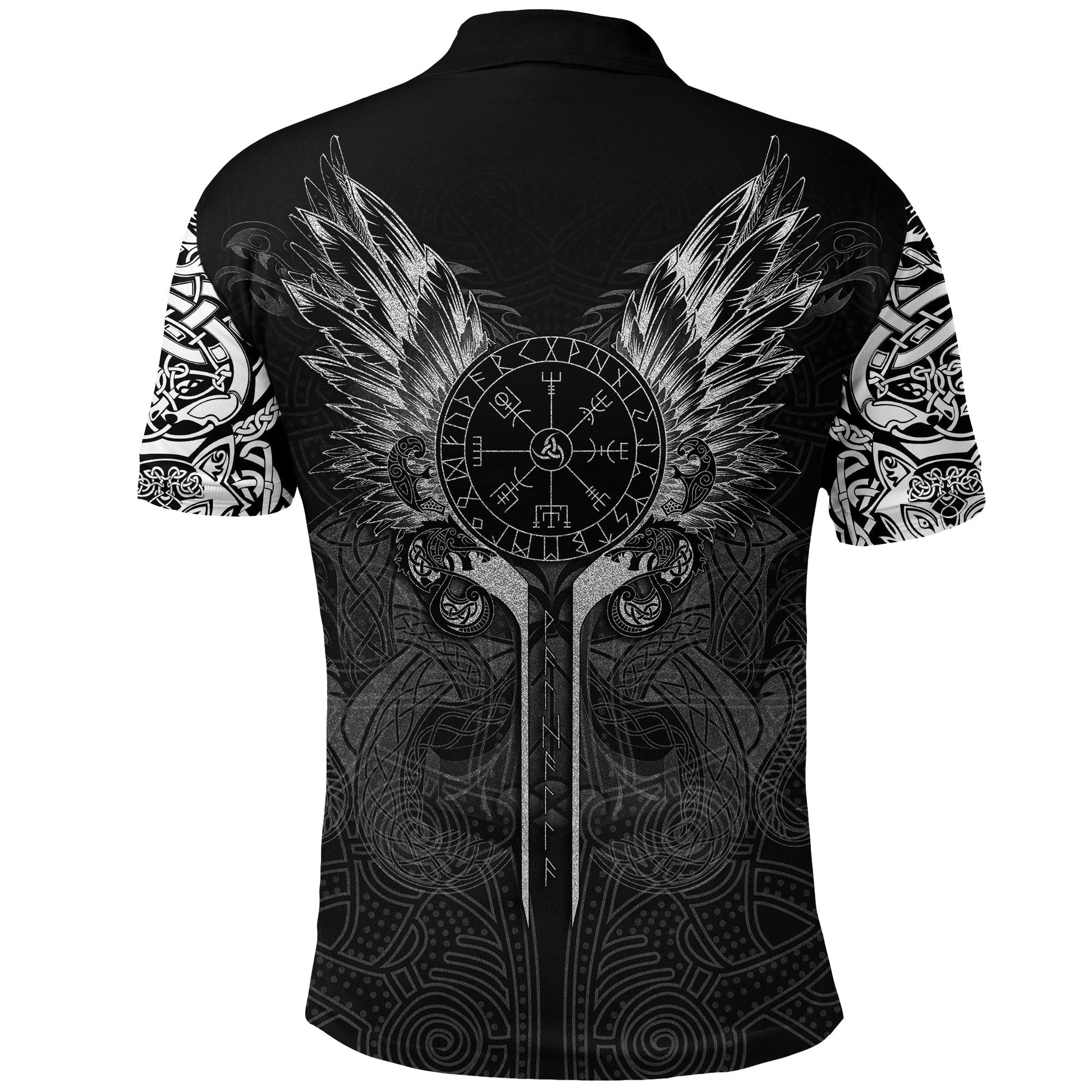 Viking Polo Shirt Dragon Tattoo RLT12