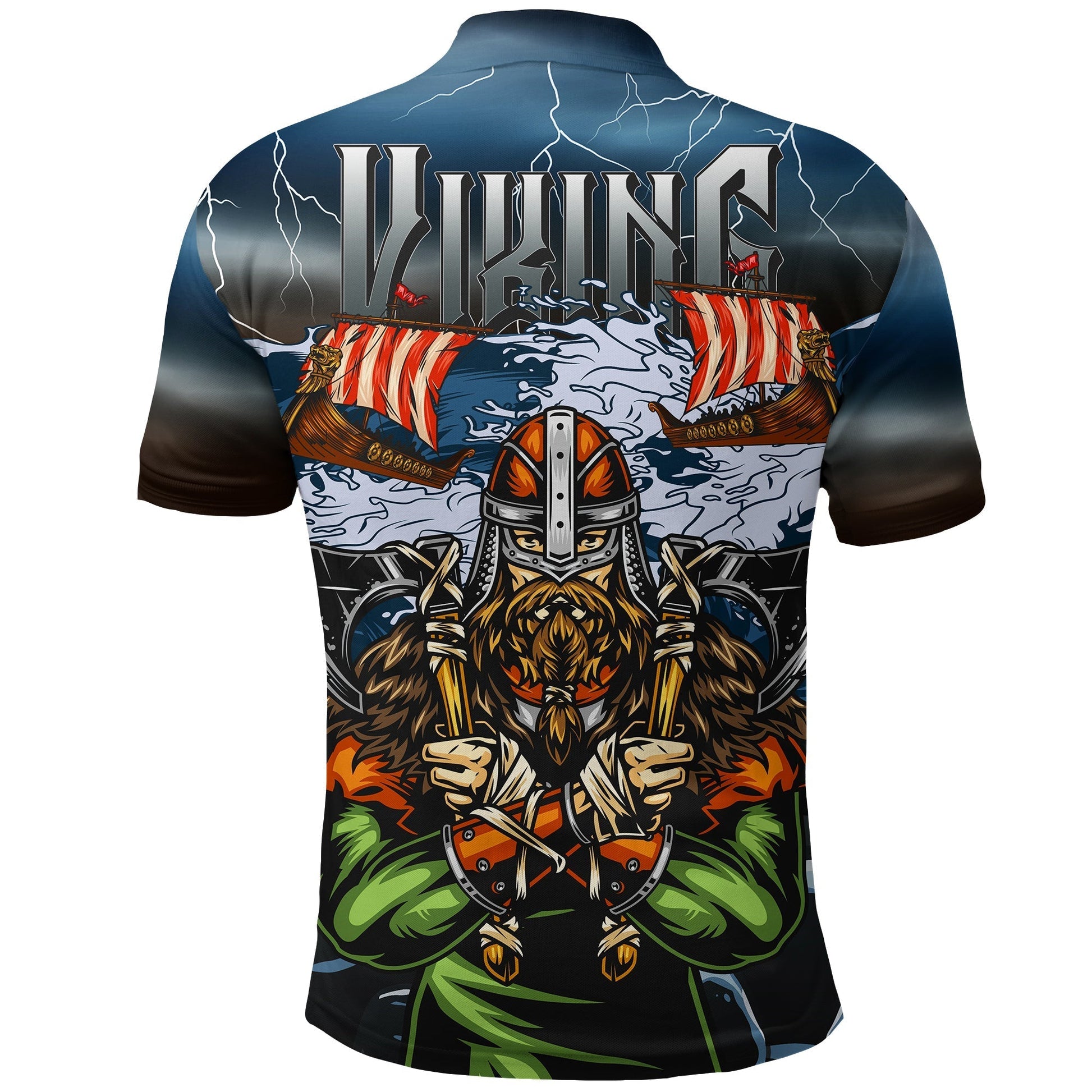Viking Polo Shirt 3D Odin RLT12
