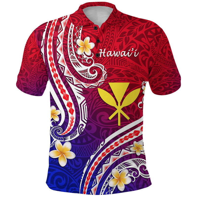 Hawaii Polo Shirt Polynesian Line Style LT9