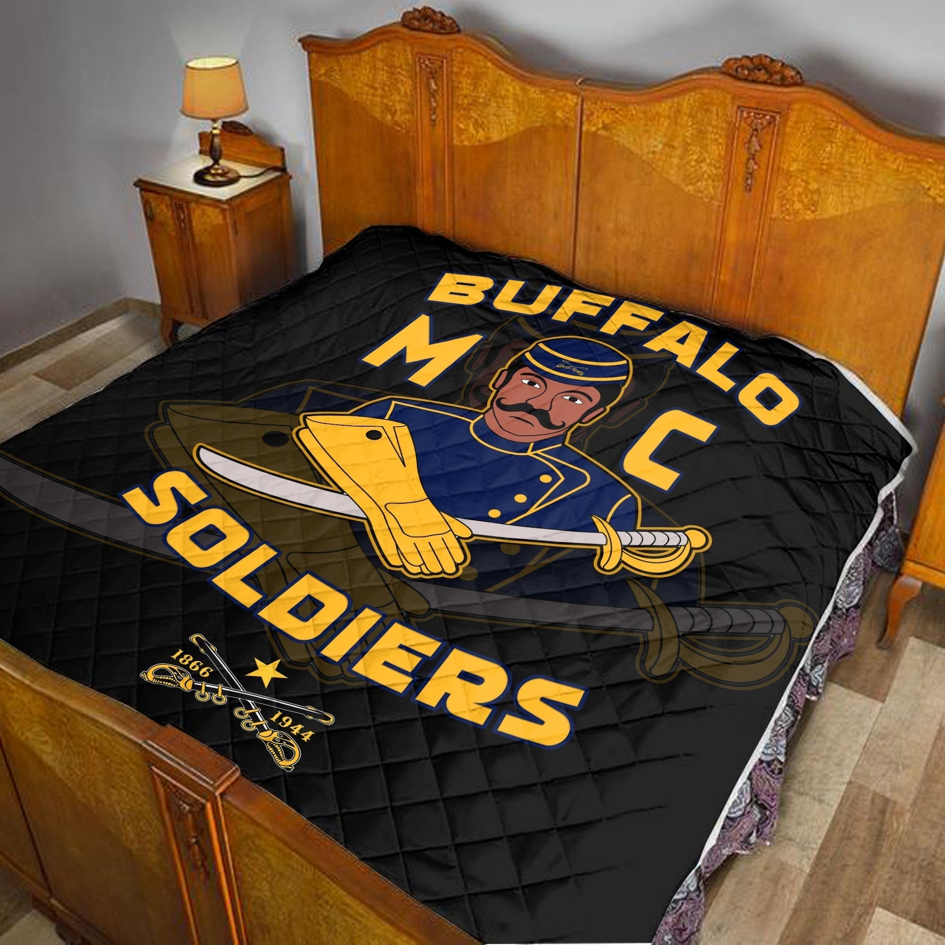 Buffalo Soldiers Premium Quilt BSMC Club Adore Motorcycle