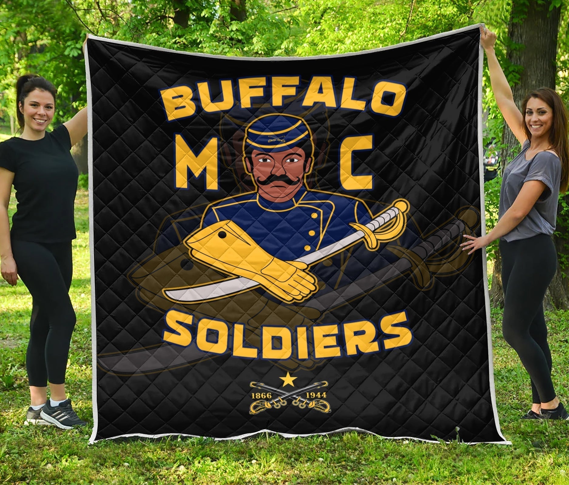 Buffalo Soldiers Premium Quilt BSMC Club Adore Motorcycle