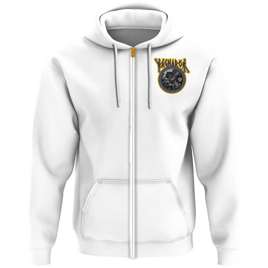 Viking Clothing Viking Ragnarok Battle Of The God Odin With The Wolf Fenrir Hoodie RLT12