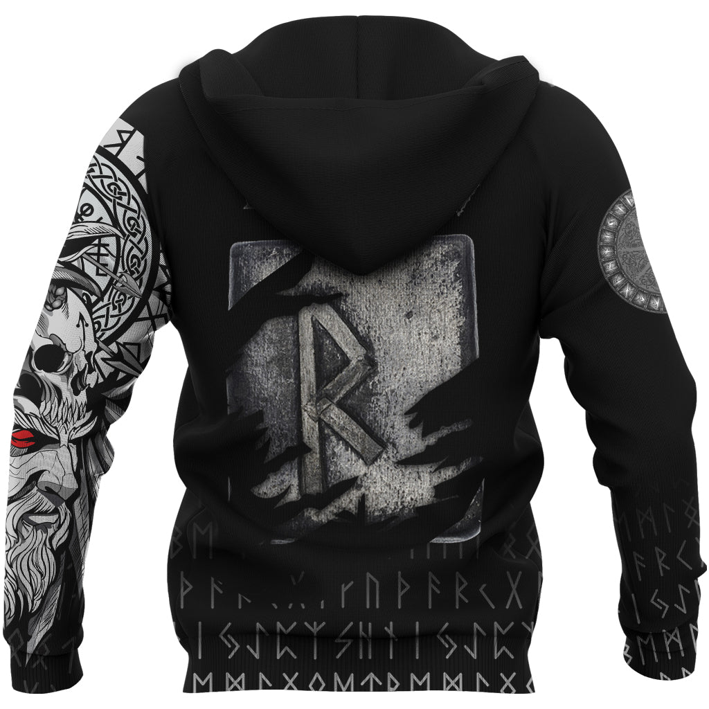 Viking Hoodie Raido Norse Runes RLT12