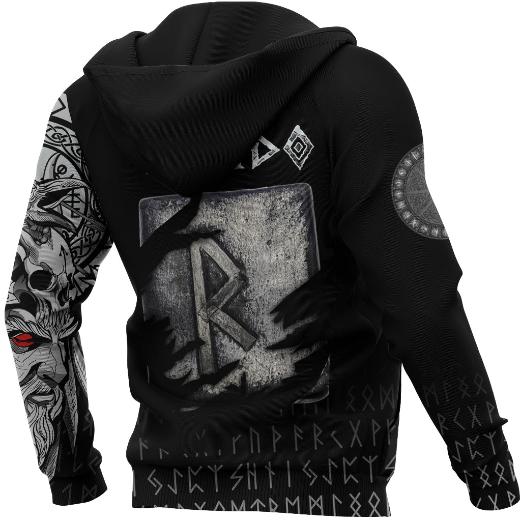 Viking Hoodie Raido Norse Runes RLT12