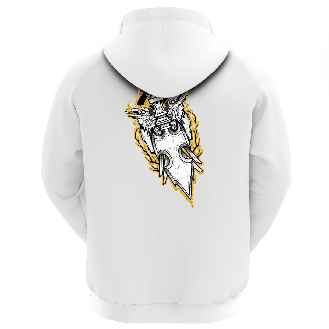 Viking Clothing Viking Raven Art Inspired Moves Drawn As A Hoodie RLT12