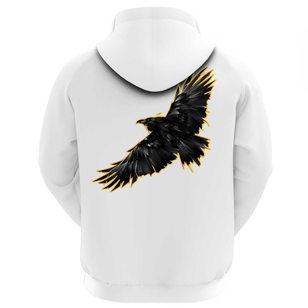 Viking Clothing Viking Raven Bird In Flight Hoodie RLT12