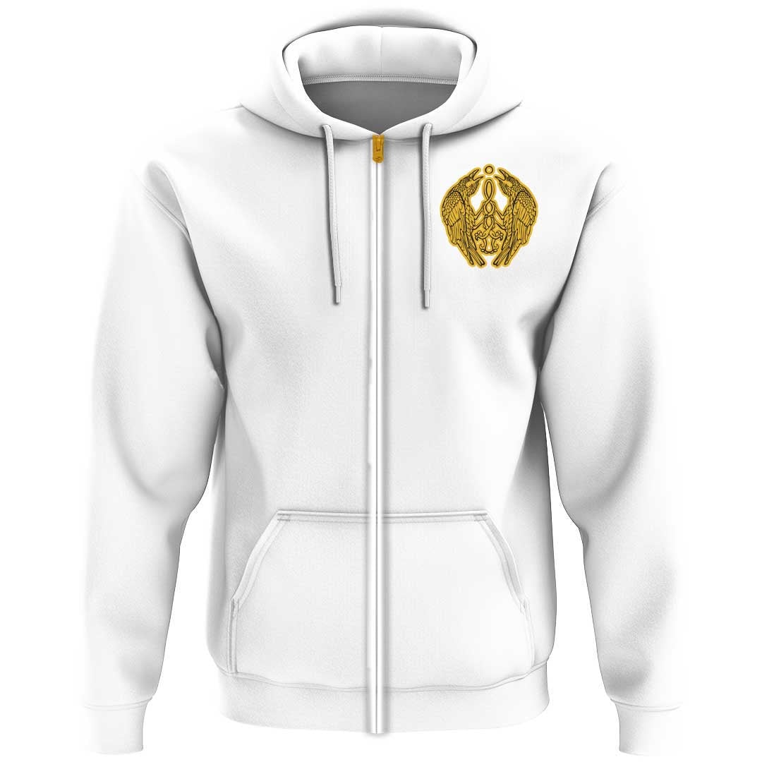 Viking Clothing Viking Raven Catching Sun Reflection Celtic Knot Black and White Hoodie RLT12