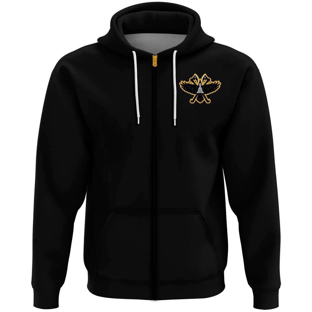 Viking Clothing Viking Raven and DoubleRavens Hoodie RLT12