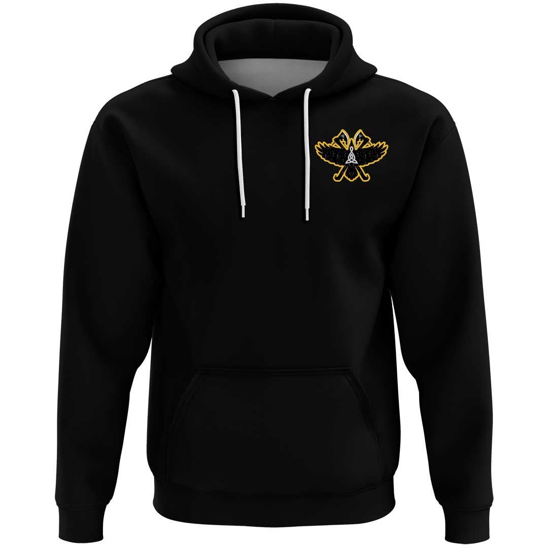 Viking Clothing Viking Raven and DoubleRavens Hoodie RLT12