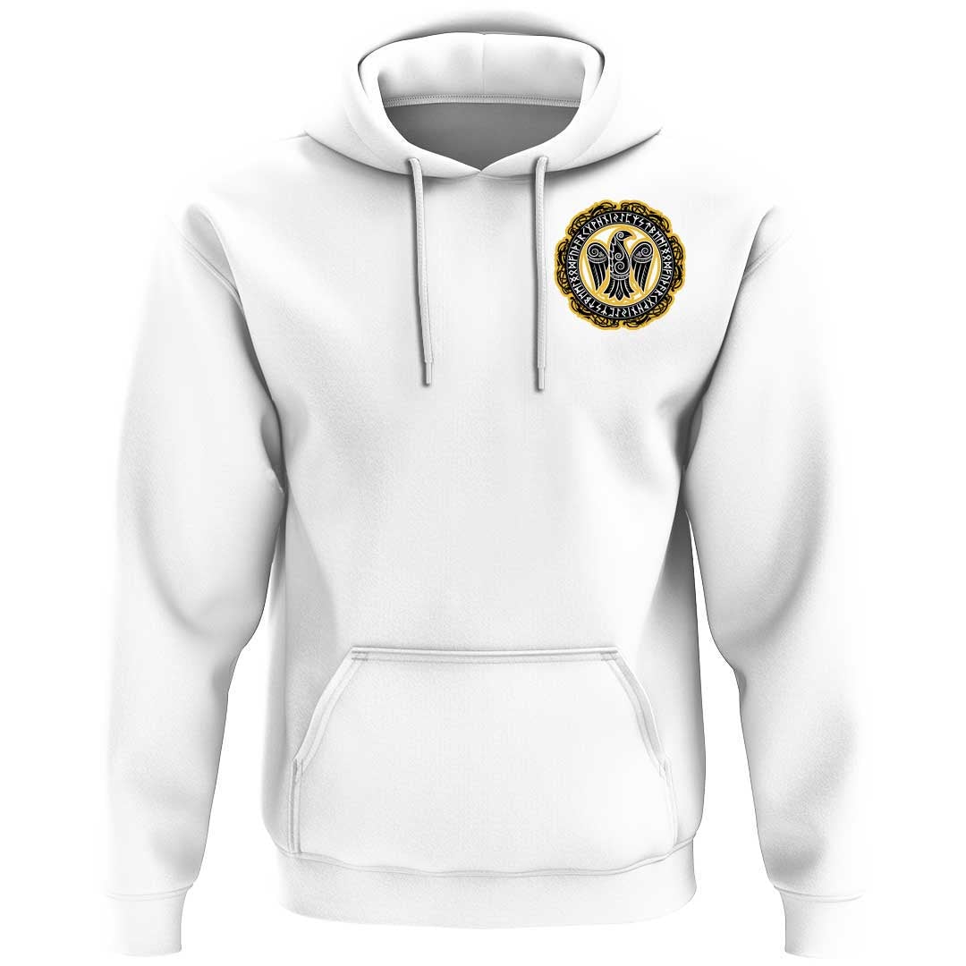 Viking Clothing Viking Raven and Runes 2 Hoodie RLT12