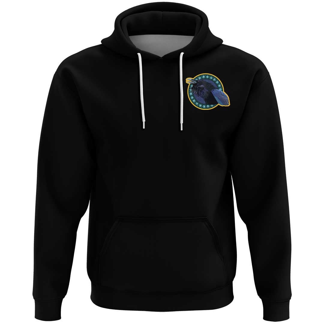 Viking Clothing Viking Raven and Runes Hoodie RLT12