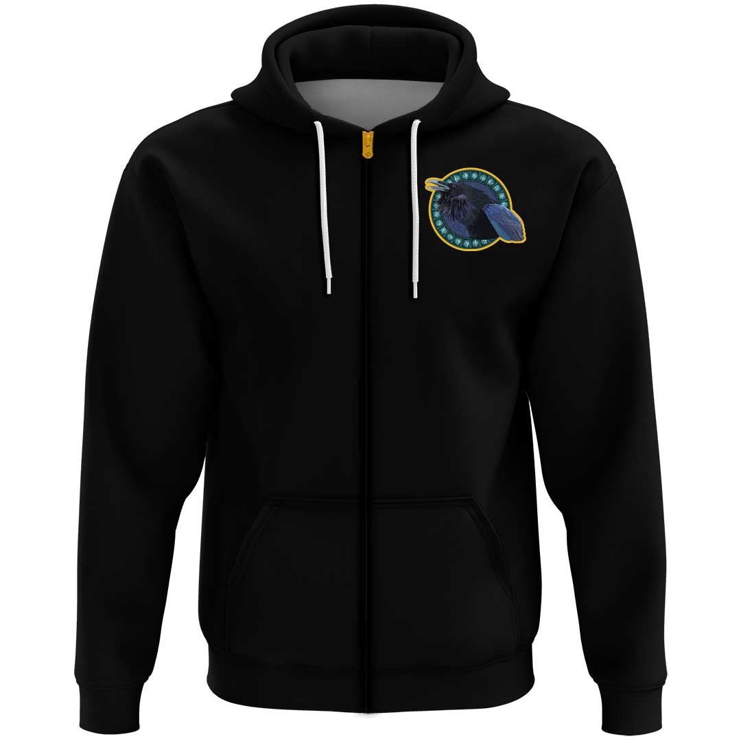 Viking Clothing Viking Raven and Runes Hoodie RLT12