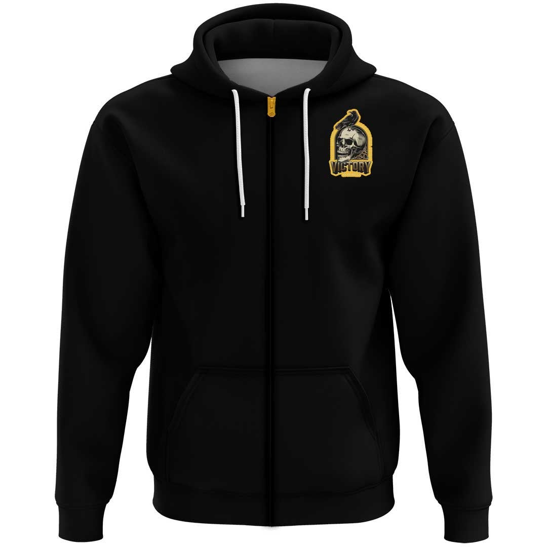 Viking Clothing Viking Raven and Skull Hoodie RLT12