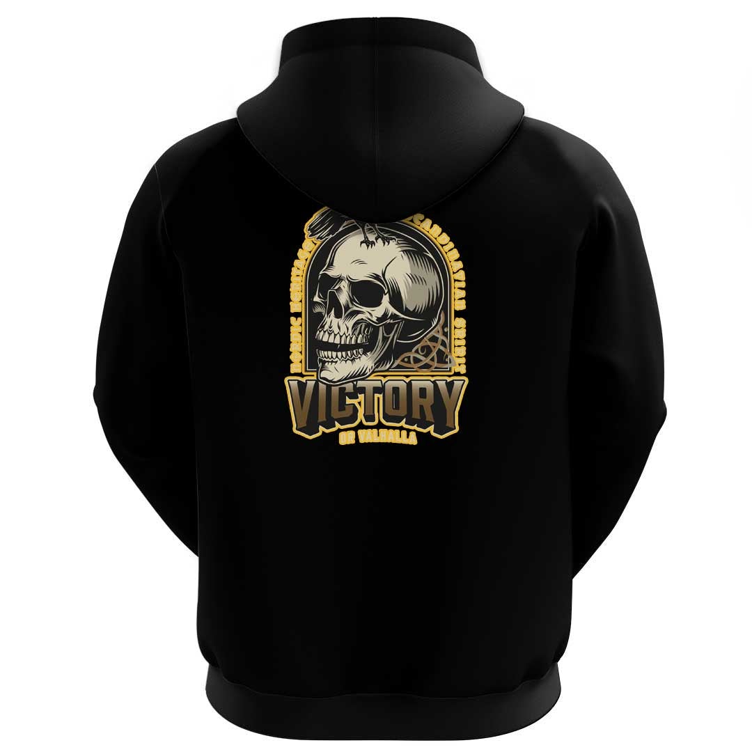 Viking Clothing Viking Raven and Skull Hoodie RLT12